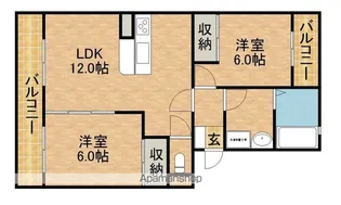 ガウディウム【1階】の間取り