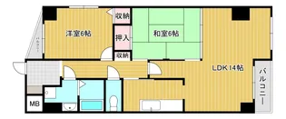 アビコOFK【2階】の間取り