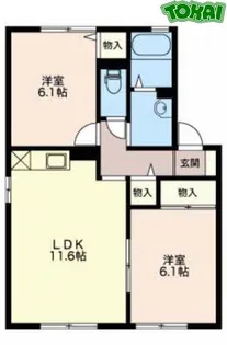 コンフォールA【2階】の間取り