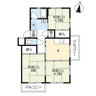 UR原市【3階】の間取り
