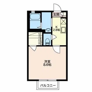 シャーメゾン桜【1階】の間取り