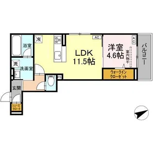 D Paina あざみ野II【3階】の間取り
