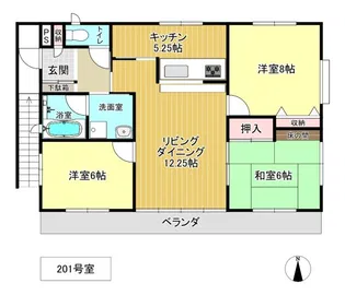 ERコーポ【2階】の間取り