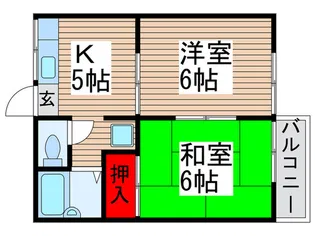 ハイツ331 1号棟【2階】の間取り