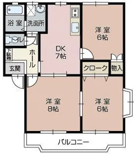 クリーンシャトー【1階】の間取り