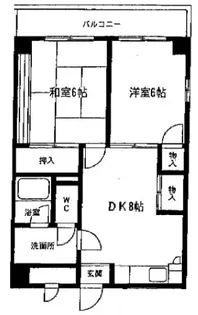 小梅サンエムコーポ【3階】の間取り
