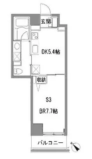 カスタリア中目黒【4階】の間取り
