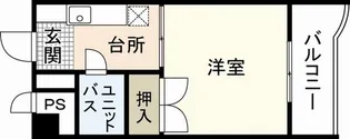 グレース中広通り【3階】の間取り