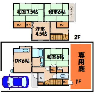 広島県広島市安芸区中野東3【一戸建】の間取り