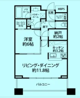 ル・サンク大崎ウィズタワー【12階】の間取り