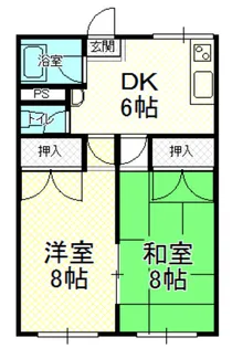 北山アパート【1階】の間取り
