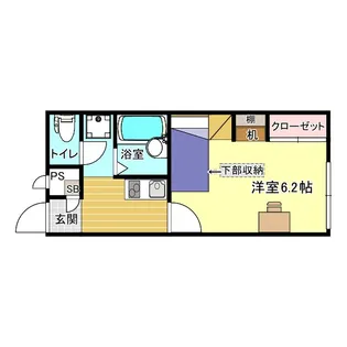 大阪府大東市氷野2【アパート】の間取り