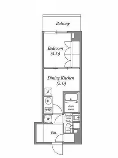 ラクレイス横濱関内【2階】の間取り