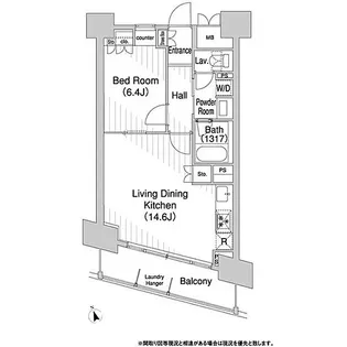 東京都港区海岸3【マンション】の間取り