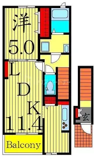ベル フルリール【2階】の間取り