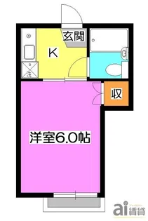 東京都清瀬市竹丘1【アパート】の間取り