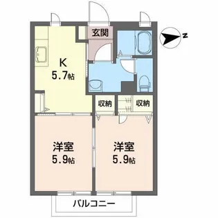 サンヒルズ【1階】の間取り