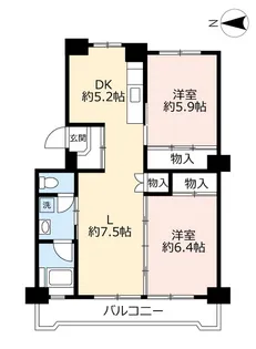 UR水草【4階】の間取り