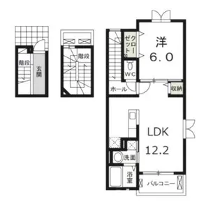 群馬県高崎市江木町【アパート】の間取り