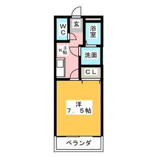 メゾン・マ・シャンブルII【2階】の間取り