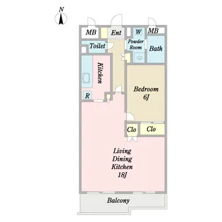 第5荒井プレイス【2階】の間取り