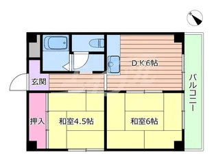 JPアパートメント吹田2【2階】の間取り