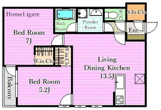 MaisonCalme(メゾンカルム)【3階】の間取り