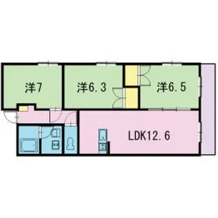 グランドゥール稲川【2階】の間取り