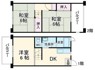 駈上住宅【7階】の間取り