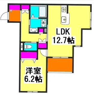 ラ メゾン ブランシェ【2階】の間取り