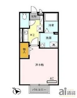 埼玉県川越市清水町【アパート】の間取り