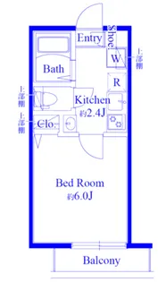 ラビット南与野【2階】の間取り