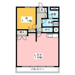 ヴァンベール伊勢志摩【6階】の間取り