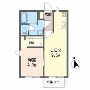 クローバー【2階】の間取り