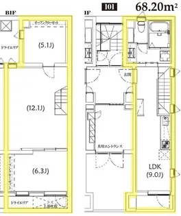 Ts Residence白金高輪【1階】の間取り