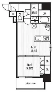 東京都千代田区神田西福田町【マンション】の間取り