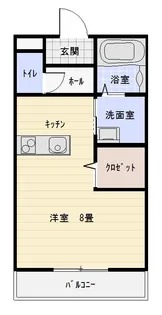 愛知県西尾市徳次町上十五夜【アパート】の間取り