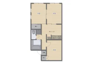 ハイツSYS【1階】の間取り