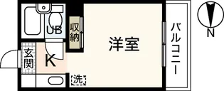ベルパトリエ己斐中【2階】の間取り