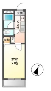 フリーデンハイム音羽【1階】の間取り