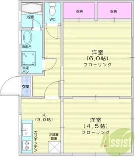 ハイツ菅原【1階】の間取り