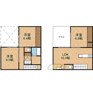 長崎県長崎市滑石5【一戸建】の間取り