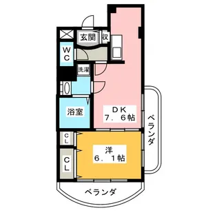 さくら Hills YAGOTO【1階】の間取り
