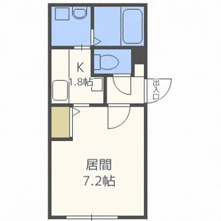 プレシェルト中の島【2階】の間取り