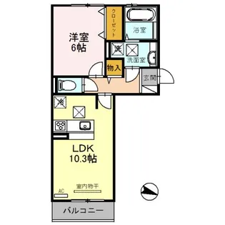 ノイエ南草津【2階】の間取り