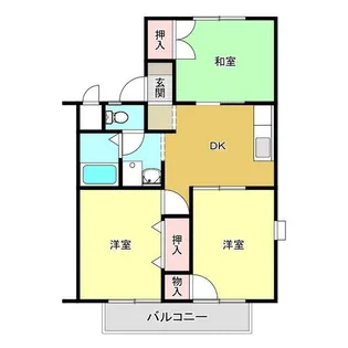 ガーデンシティ海老名A【2階】の間取り