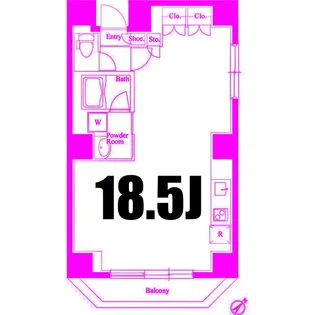 レジデンス1870【5階】の間取り