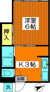 東京都豊島区西巣鴨3【アパート】の間取り