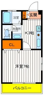 東京都国立市青柳3【マンション】の間取り