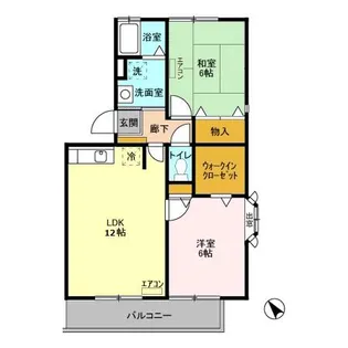 ラ・グランドゥール【1階】の間取り